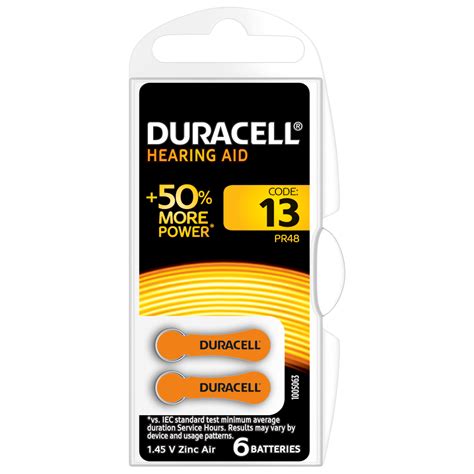 Duracell Hearing Aid Batteries Size 13