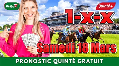 Pronostic Quinté Samedi 18 03 2023 R1C4 SAINT CLOUD YouTube