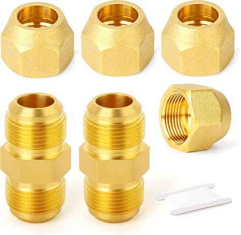 Amazon GASHER 2Packs Metals Brass Tube Fitting Half Union With