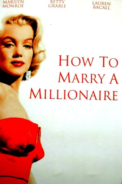 HOW TO MARRY A Millionaire Marilyn Monroe Vgc Romantic Comedy 0 99