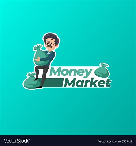 Money market indian mascot logo Royalty Free Vector Image