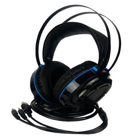 Headset Gamer Alto Falante Mm Efeito Sonoro Bass Vibration