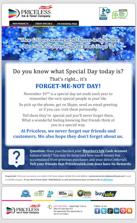 Forget-Me-Not Day