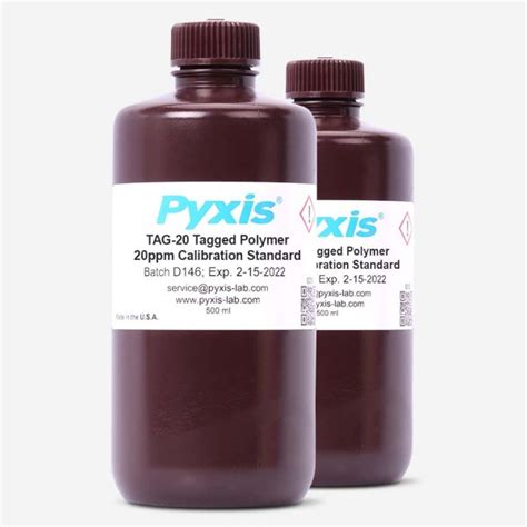 Tagged Polymer Calibration Solutions 10 And 20ppm Pyxis Lab®