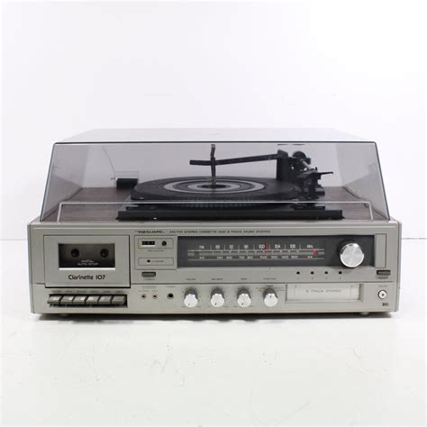 Realistic Clarinette 107 Am Fm Stereo Cassette 8 Track Turntable Music