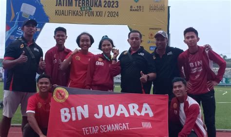 Juara Lari Kejurda Atletik Jatim Terbuka Atlet Bin Bertekad Angkat