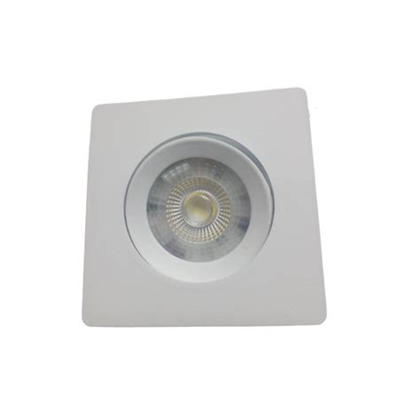 Spot Led Quadrado Embutir W Bivolt Branco Frio K Migui Materiais