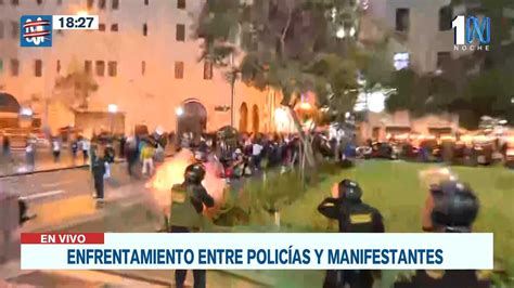 Se Registran Enfrentamientos Entre Manifestantes Y La Policía En El