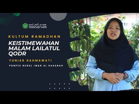 KULTUM RAMADAN Ll Yuniar Rahmawati Ll 14 Ramadan 1445 H Ll