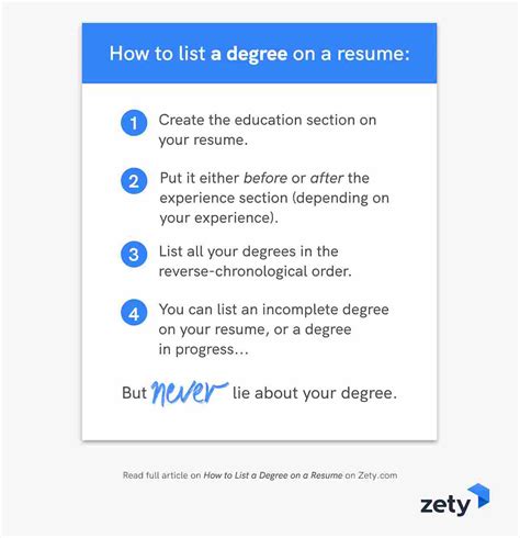 How To List A Degree On A Resume Associate Bachelors Ma