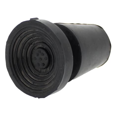 22mm Black Rubber Ferrules For Walking Sticks And Crutches