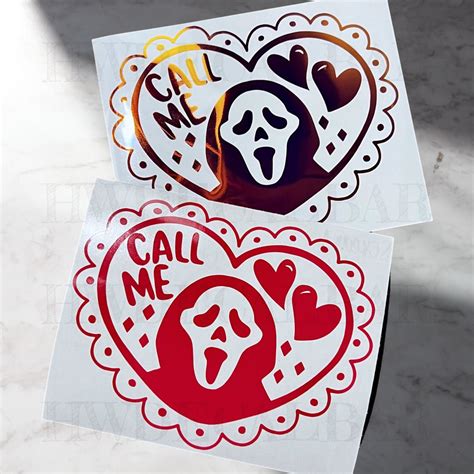 Ghostface Scream Car Decal Ghost Face Scream Stickers Etsy