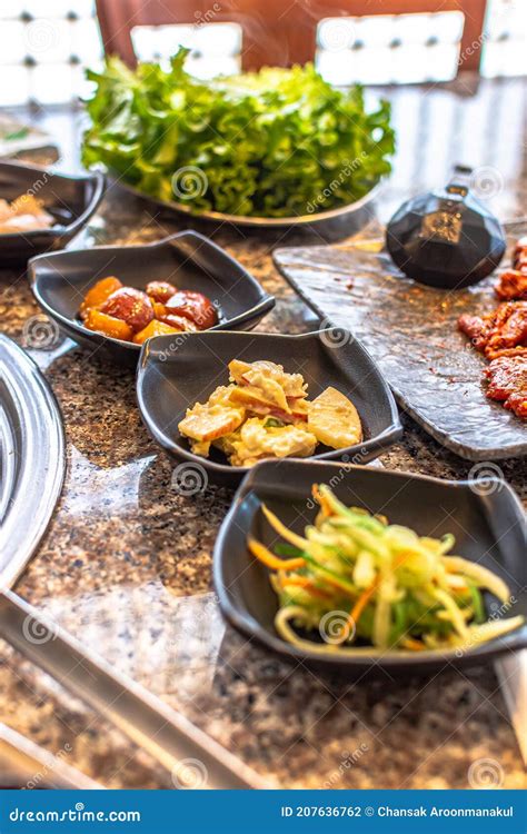 Photo Of Banchan Or Bansang Is A Small Side Dishes Served Along With