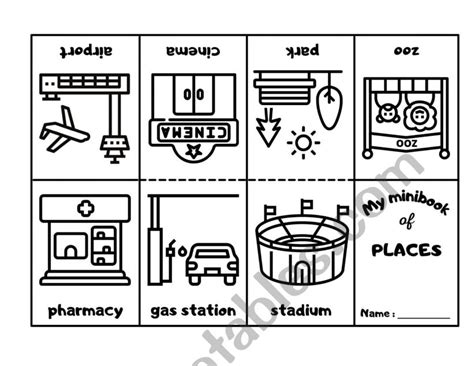 Places In The City ESL Worksheet By Alicialagazzi