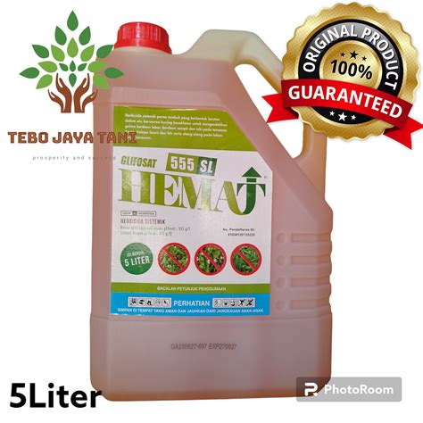 RACUN RUMPUT HEMAT 5 LITER 555 SL HERBISIDA SISTEMATIK HEMAT GLIFOSAT