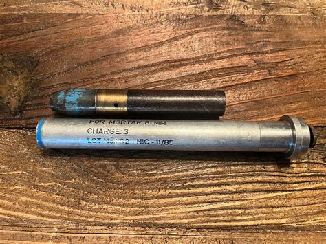 81mm Mortar Practice Bayonet And Ordnance