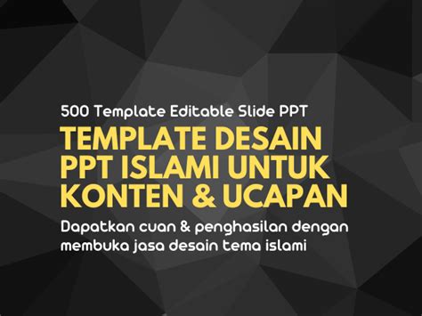 Template Desain Ppt Islami Konten Promosi And Kartu Ucapan Lebaran