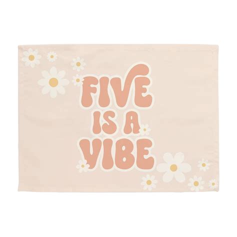 Pink Five Is A Vibe Banner Hunny Prints®