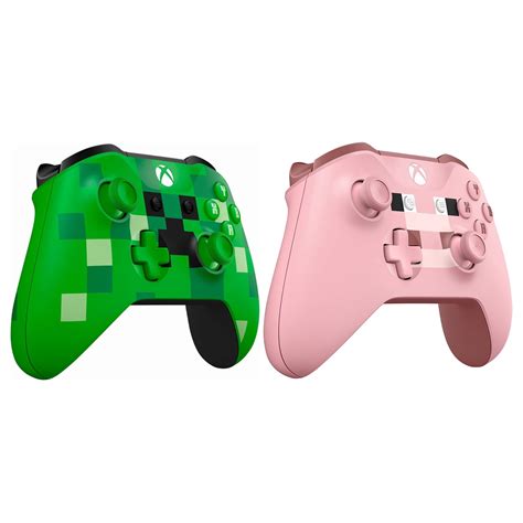 Microsoft Xbox Wireless Controller Minecraft Creeper Town Green