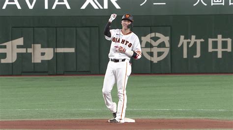 【巨人】坂本勇人が通算443本目の二塁打で勝ち越し 歴代3位まであと5本｜日テレnews Nnn