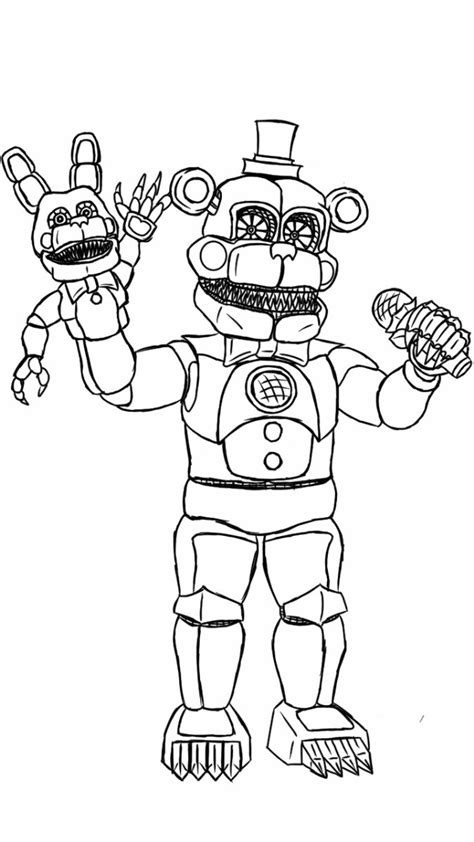 Fnaf Coloring Pages Bonnie At Getcolorings Free Printable