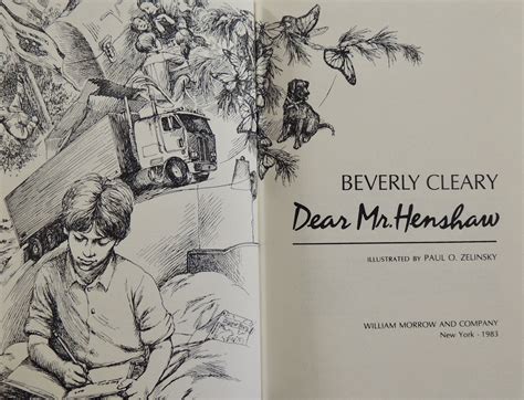 Dear Mr Henshaw By Beverly Cleary Illustrator Paul O Zelinsky