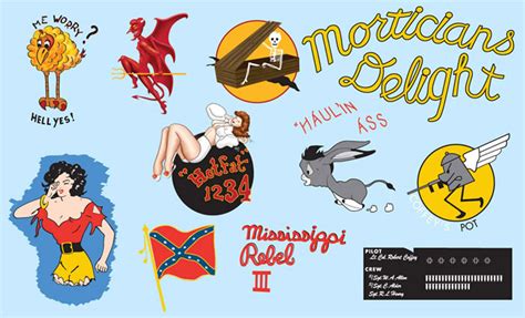 Wwii Bomber Nose Art Decals