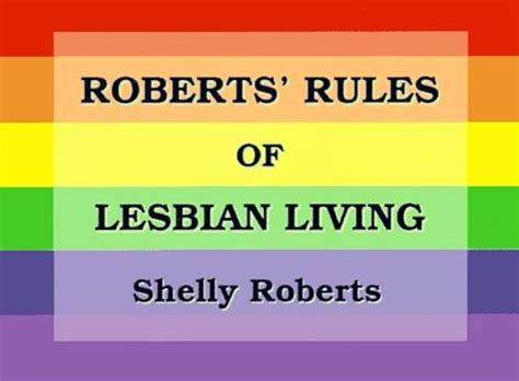 Roberts Rules Of Lesbian Living Von Roberts Shelly Good 1996 1st