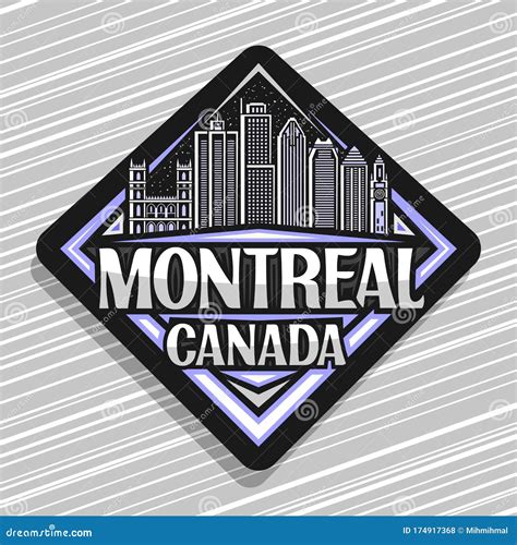 Vector Logo For Montreal Stock Vector Illustration Of Background