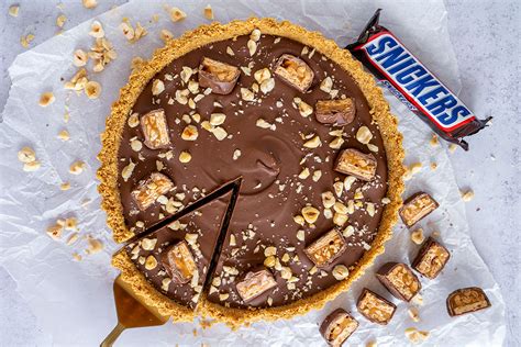 Gluten Free Snickers Caramel Tart Recipe No Bake