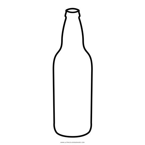 Dibujo De Botella Para Colorear Dibujos Para Colorear