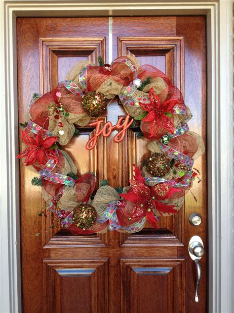 My Christmas Wreath That I Made This Year All Supplies From Hobby