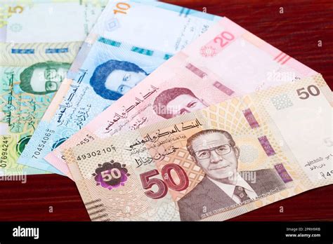 Tunisian Money Dinars New Series Of Banknotes Stock Photo Alamy