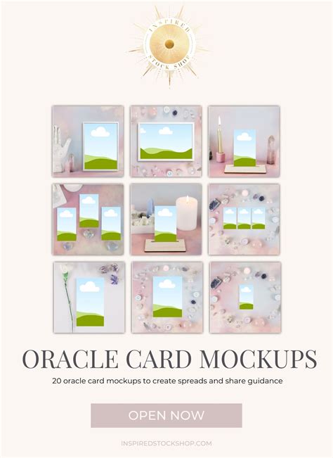 Oracle Card Mockups Inspired Stock Shop