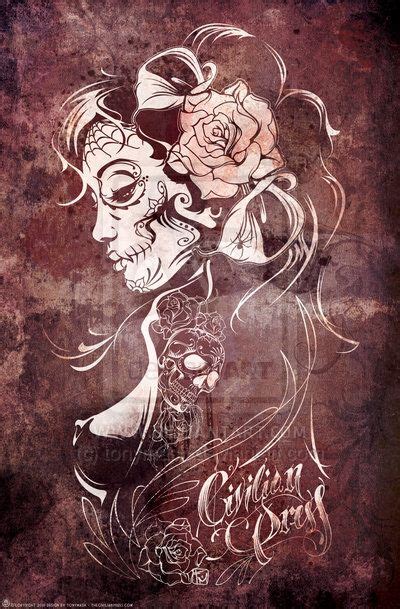 Sugar Skull Pin Up Girls