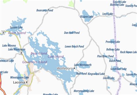 Michelin Tuftonboro Map Viamichelin