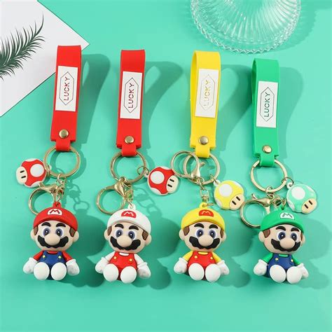 Llaveros Mario Bros Figuras Personajes Figura Colgante Para Mochila