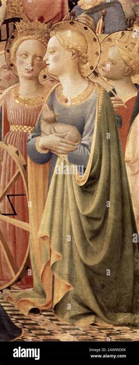 Fra Angelico - Coronation of the Virgin (detail Stock Photo - Alamy