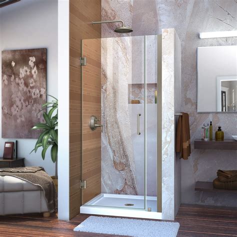 DreamLine Unidoor 30 In W X 72 In H Frameless Hinged Shower Door In