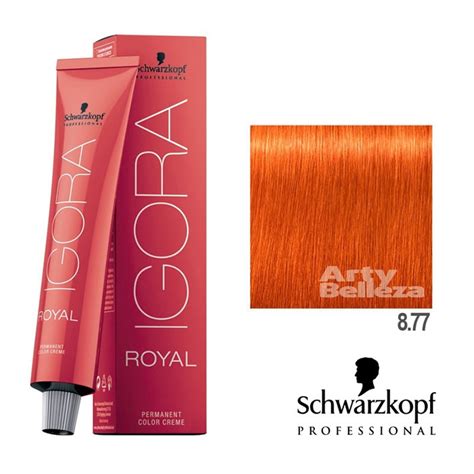 Igora Royal 8 77 Color Rubio Claro Cobrizo Intenso 60ml