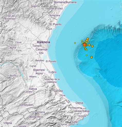 El Golfo De Valencia Registra Terremotos De Hasta Grados De