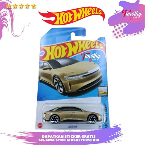 Jual Hot Wheels Lucid Air Gold Metalic Global Transportation Td Shopee Indonesia