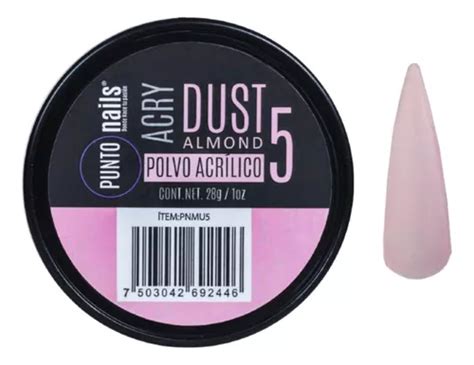 Polvo Acrilico Nude Oz Punto Nails Dust Almond Makeup