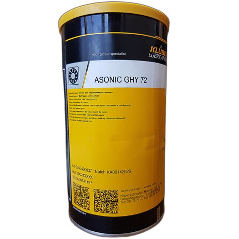 Kluber ASONIC GHY 72 (1 кг.) - смазка для подшипников качения