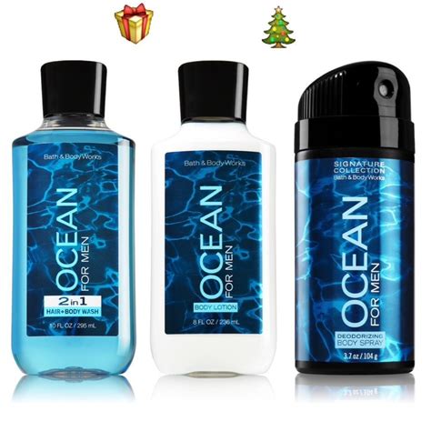 Bath And Body Works Signature Collection Mens Ocean For Men Trio T