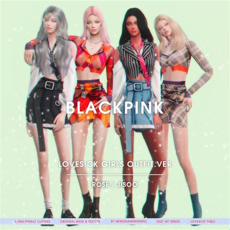 Blackpink Lovesick Girls Mv Outfit Ver Rose Jisoo Newen092 뉴엔 On