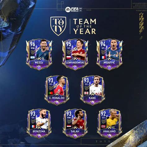 Fifa Mobile 22 Toty Team Of The Year Event Guide