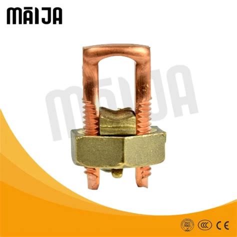 Solid Copper Split Bolt Connector Ground Clamp And Splicing Fittings