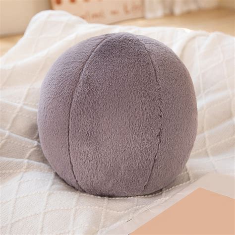 Qwtwty Wedge Pillows Round Ball Plush Toy Pillow Shooting Prop Home