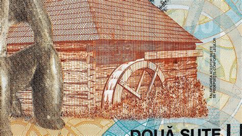 Banknote Featuring Romanian Lei Currency Ronthe European Currency Of